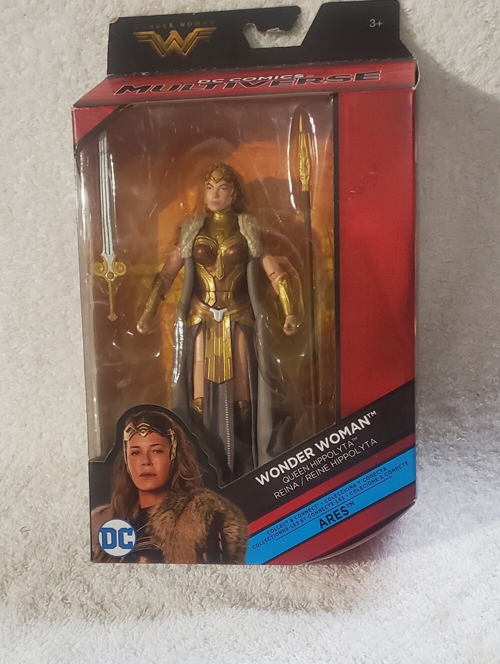 DC Wonder Woman Queen Hippolyta Action Figure - Gold, Brown, Gray